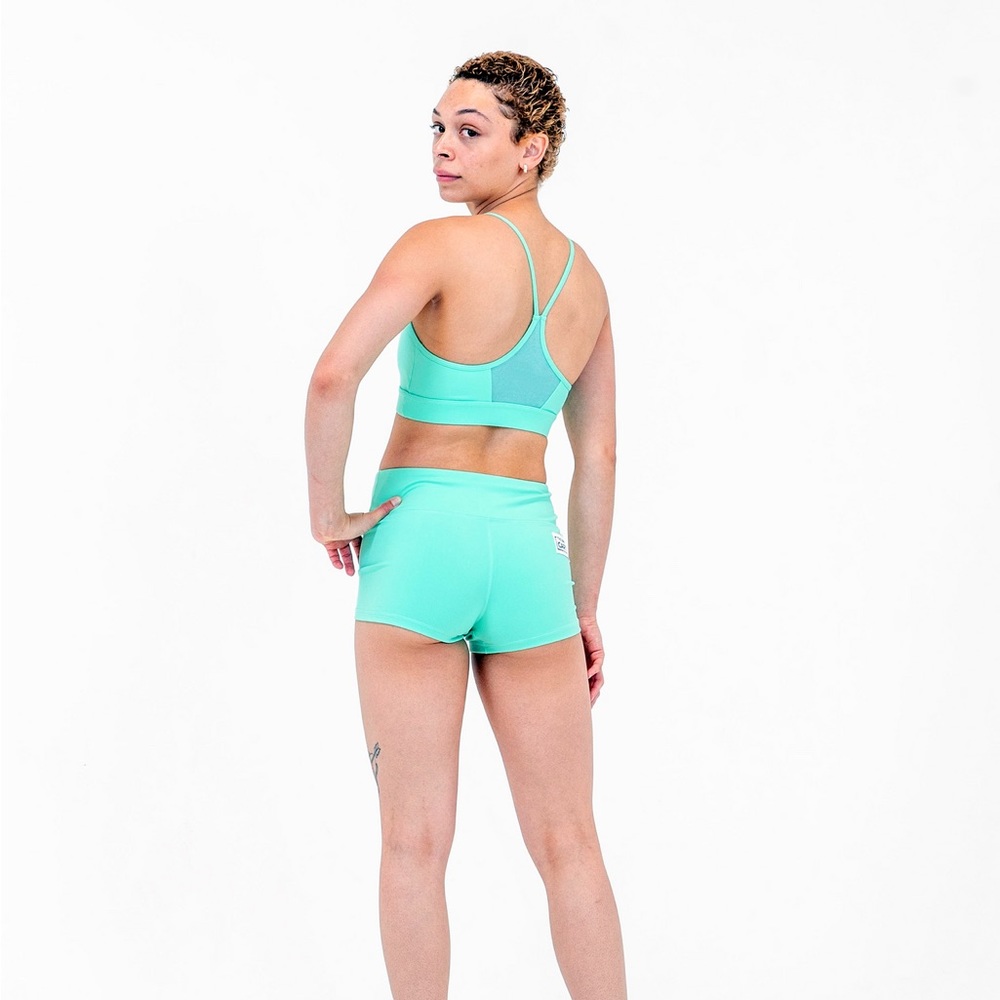 Evolution Sports Bra - Solid Mint - Lg - image 2